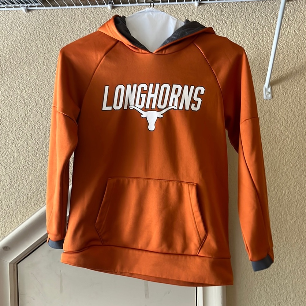 Authentic Apparel Texas Longhorns Hoodie- Size Youth Large